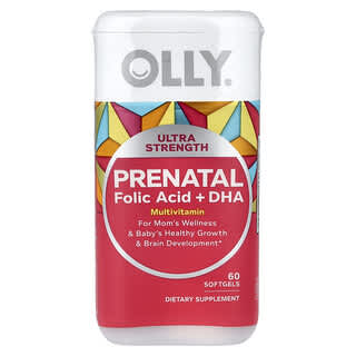 OLLY, Prenataal, Foliumzuur + DHA, 60 Softgels