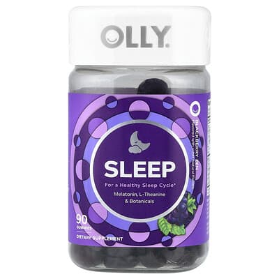 OLLY, Sleep Aid Gummies, Blackberry Flavor, 90 Gummies
