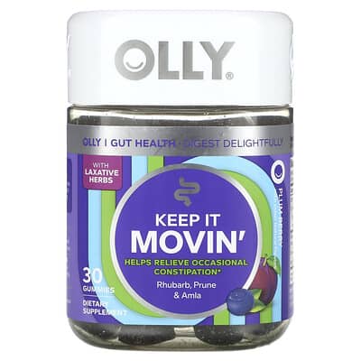 OLLY, Keep It Movin', Plum Berry, 30 Gummies