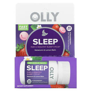 OLLY, Sleep, Erdbeere, 30 Tabletten