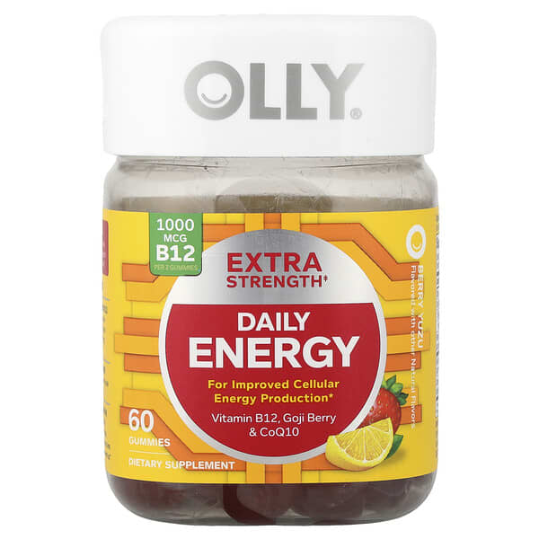 OLLY, Daily Energy, Berry Yuzu, 60 Gummies — product photo 1
