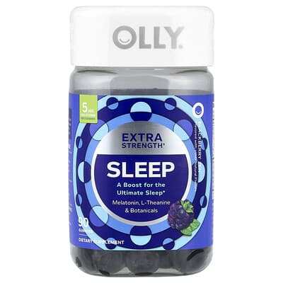 OLLY, Sleep Aid Gummies, Blackberry Flavor, 90 Gummies