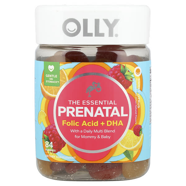 OLLY, The Essential Prenatal, Sweet Citrus, 84 Gummies — product photo 1