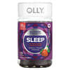 Gommes pour le sommeil, Force maximale, Sans sucre, Strawberry Sunset, 5 mg, 70 Gommes