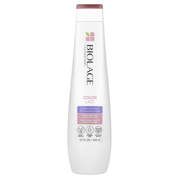 Biolage, Color Last，紫色洗髮水，用於金髮，13.5 液量盎司（400 毫升）