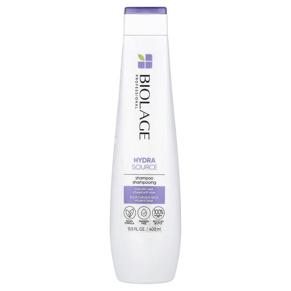 Biolage, Hydra Source，洗髮水，適合乾性髮質，13.5 液量盎司（400 毫升）