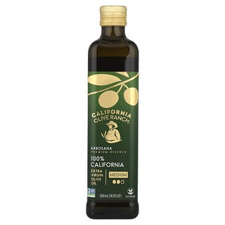 California Olive Ranch, Arbosana, 100% California, оливковое масло первого отжима, 500 мл (16,9 жидк. унции)