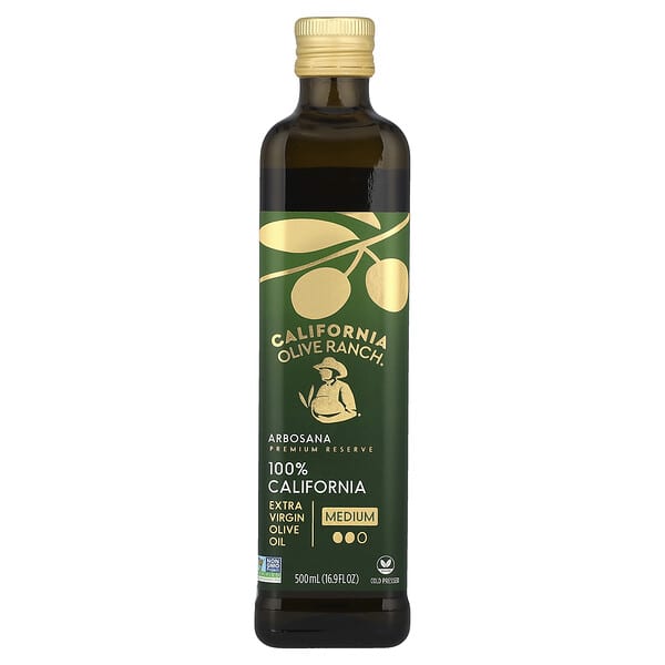 California Olive Ranch, 100% 캘리포니아산, 엑스트라 버진 올리브 오일, 아르보사나, 500ml(16.9fl oz)