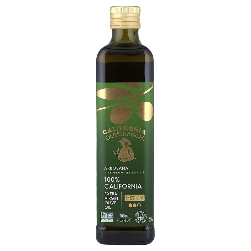 100% California Extra Virgin Olive Oil, Arbosana, 16.9 fl oz (500 ml)