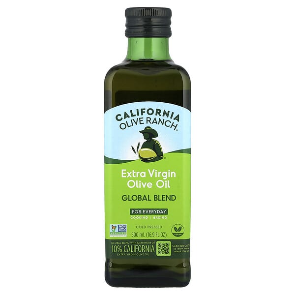 California Olive Ranch, Global Blend, Extra Virgin Olive Oil, For Everyday, 16.9 fl oz (500 ml)