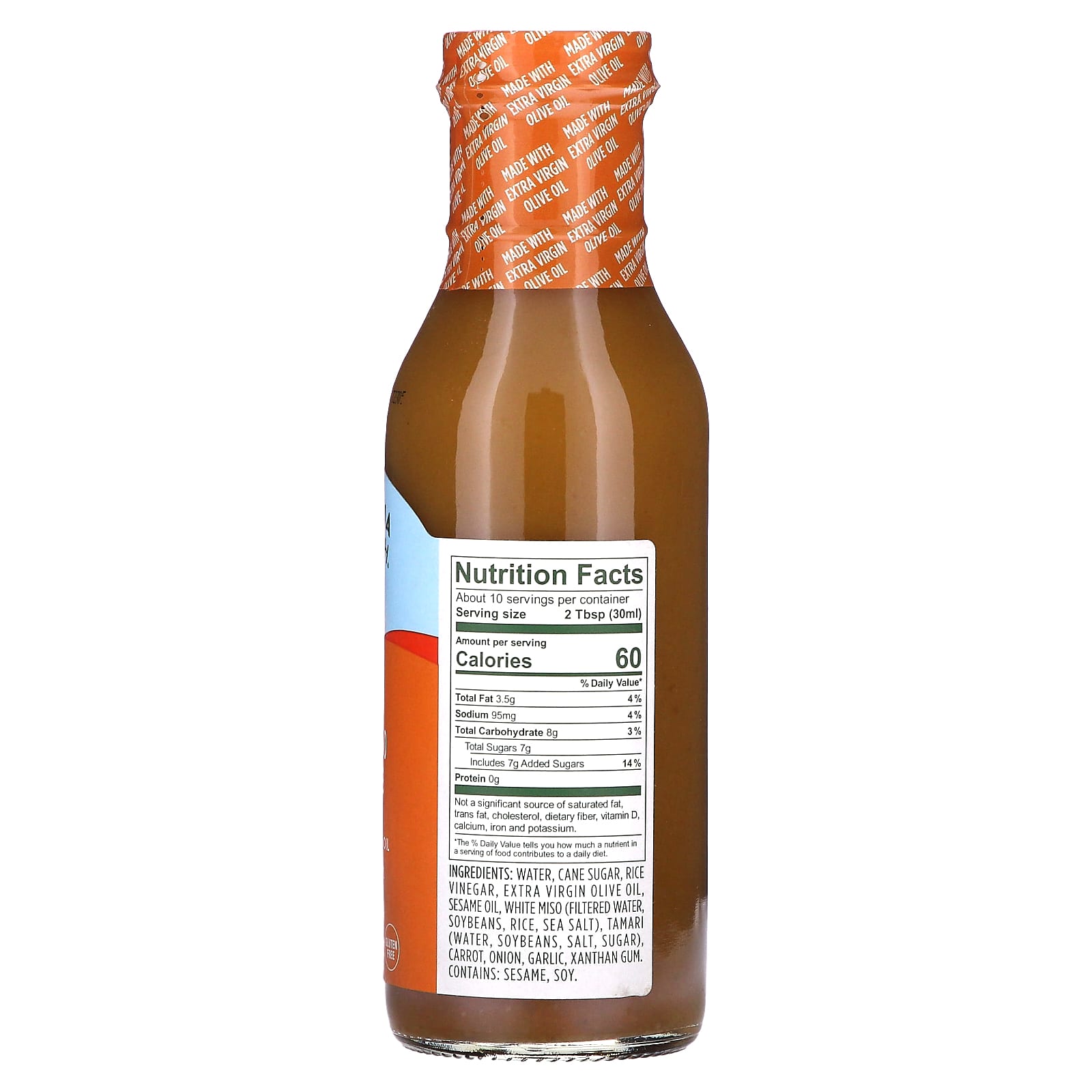 California Olive Ranch, Carrot Miso Vinaigrette Dressing, 10 fl oz (295 ...