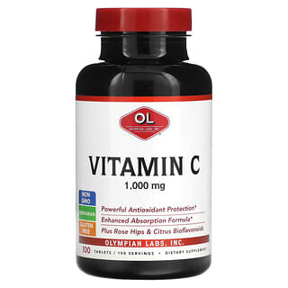 Olympian Labs, Vitamina C, 1000 mg, 100 comprimidos