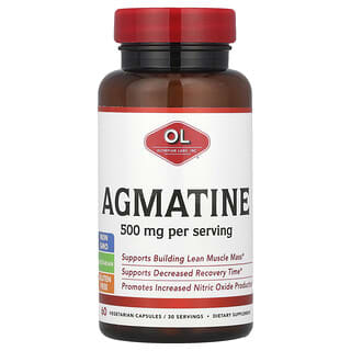 Olympian Labs, Agmatine, 500 mg, 60 Vegetarian Capsules (250 mg per Capsule)