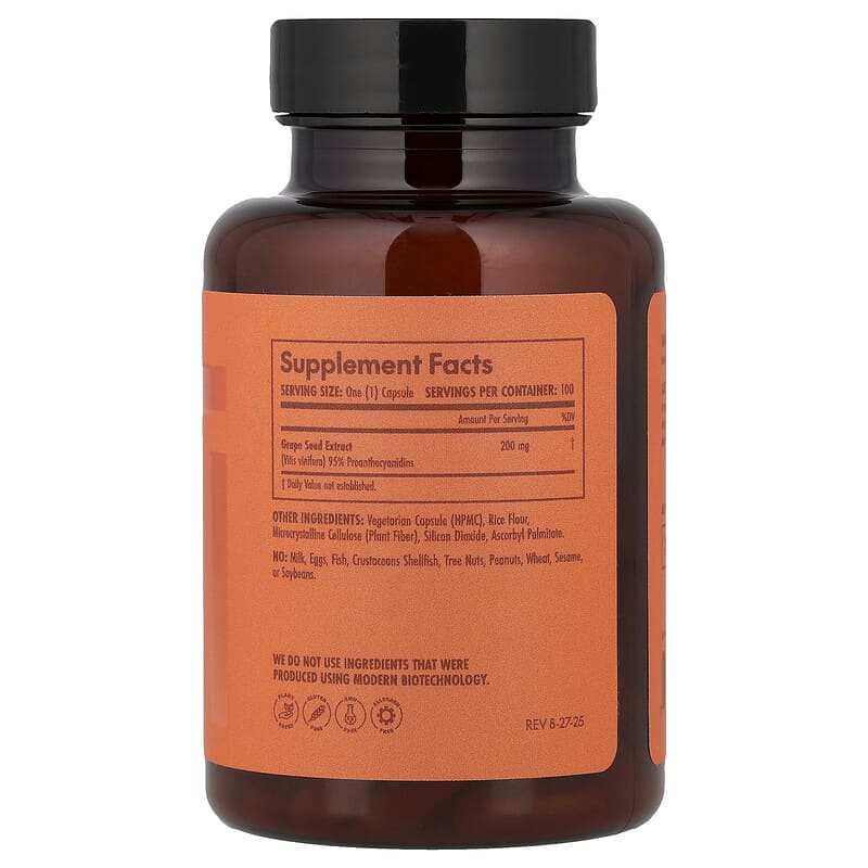 Grapeseed Extract, 200 mg, 100 Capsules