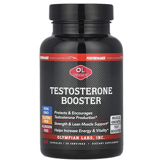 Olympian Labs, Nutrición para Deportes de Rendimiento, Potenciador de Testosterona, 60 Cápsulas