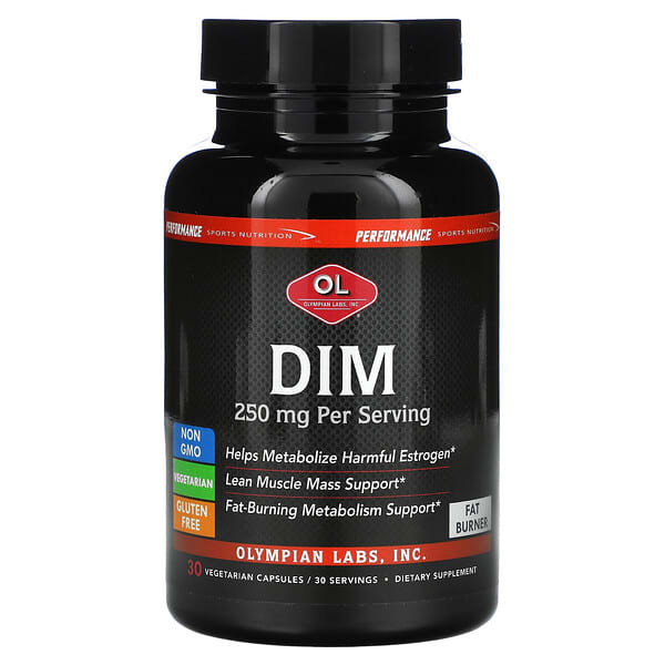 Olympian Labs, Performance Sports Nutrition, DIM, 250 mg, 30 Vegetarian Capsules