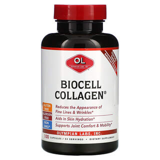Olympian Labs, Collagène BioCell, 1500 mg, 100 Gélules