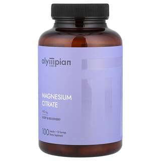 Olympian Labs, Magnézium-citrát, 100 vegetáriánus kapszula (133 mg kapszulánként)