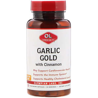 Olympian Labs, Garlic Gold with Cinnamon, 30 Vegetarian Capsules