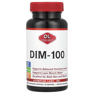 Olympian Labs, DIM-100, 100 mg, 60 capsules végétariennes