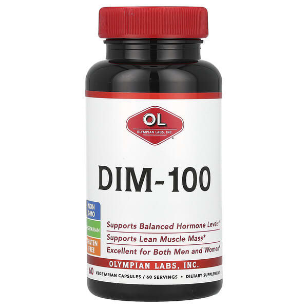 Olympian Labs DIM-100, 60 Vegetarian Capsules (100 mg per Capsule)