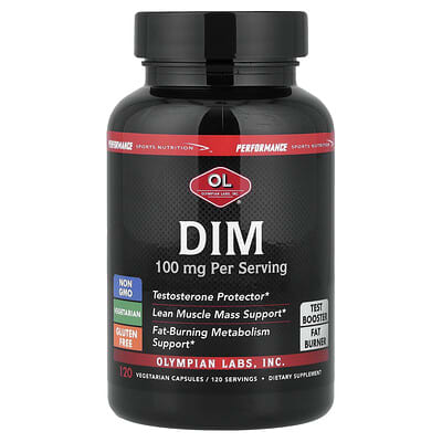 Olympian Labs, DIM, 100 mg, 120 Vegetarian Capsules