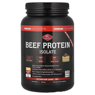 Olympian Labs, Aislado de proteína de carne de res, Chocolate, 979,2 g