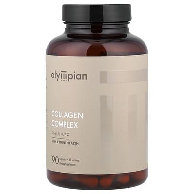 Olympian Labs, Collagen Complex, Types I, II, III, V, X, 90 Capsules