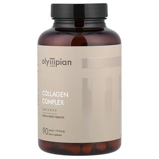 Olympian Labs, Collagen Complex, Type I, II, III, V, X, 90 Capsules