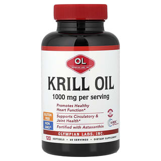 Olympian Labs, Krill Olie, 120 Softgels