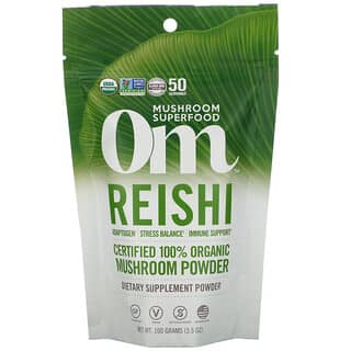 Om Mushrooms, Reishi, Certificado 100% Cogumelo Orgânico em Pó, 100 g (3,5 oz)