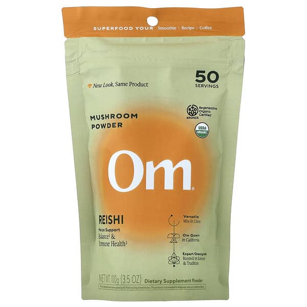 Mushroom Powder, Reishi, 3.5 oz (100 g)