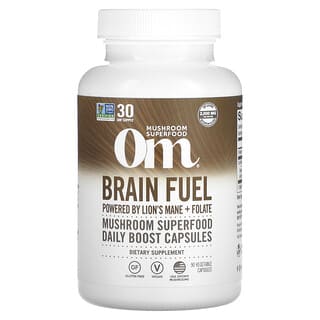Om Mushrooms‏, Brain Fuel, 667 mg, 90 Vegetarian Capsules