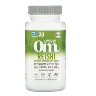 Om Mushrooms, Reishi, 667 mg, 90 cápsulas vegetales