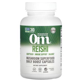Om Mushrooms, Reishi, 667 mg, 90 capsules végétariennes