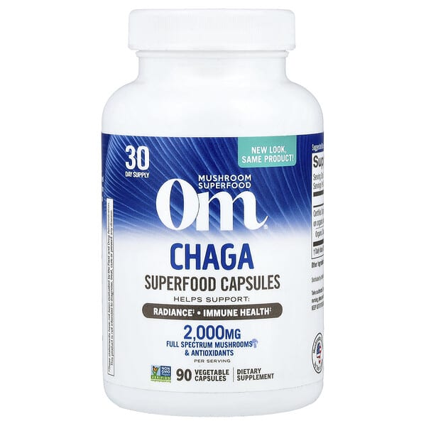 Chaga, 90 Vegetable Capsules (666 mg per Capsule )