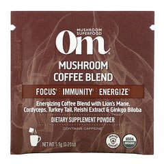 Om Mushrooms, マッシュルームコーヒーブレンド、10袋、各5.9g（0.21オンス）