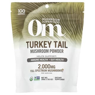 Om Mushrooms, Turkey Tail Mushroom Powder, 7.05 oz (200 g)