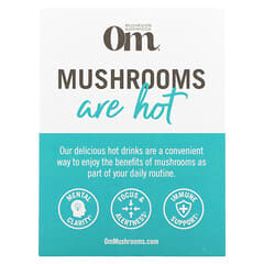 Om Mushrooms, Hot Drink Sample Pack, Hot Chocolate, Matcha Latte, Coffee, Coffee Latte, 4 Packets