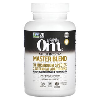 Om Mushrooms, Mushroom Master Blend, 675 mg, 80 capsules végétales