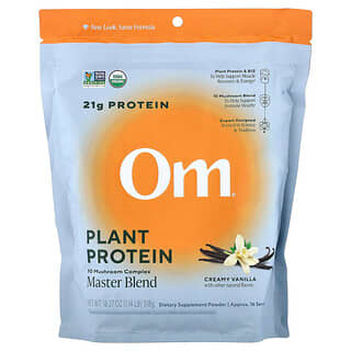 Om Mushrooms, смесь растительных протеинов, со вкусом ванили, 518 г (1,14 фунта)