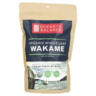 Ocean's Balance, Wakame de hoja entera orgánica`` 57 g (2 oz)