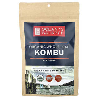 Ocean's Balance, Organic Whole Leaf Kombu, 1 oz (28 g)