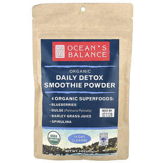 Ocean's Balance, Organic Daily Detox Smoothie Powder, 4 oz (113 g)