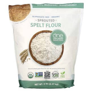 One Degree Organic Foods, Filizlenmiş buğday unu, 2,27 kg (5 lbs)