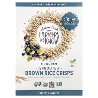 One Degree Organic Foods, Sprouted Brown Rice Crisps, 8 oz (227 g)