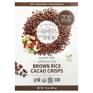 One Degree Organic Foods, Sprouted Brown Rice Cacao Crisps, 10 oz (283 g)