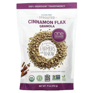One Degree Organic Foods, Sprouted Cinnamon Flax Granola, 11 oz (312 g)