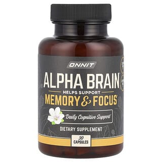 Onnit, Alpha Brain（アルファブレイン）メモエリー＆フォーカス、30粒