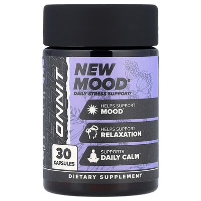 Onnit, New Mood®, Mood & Relaxation, 30 Capsules